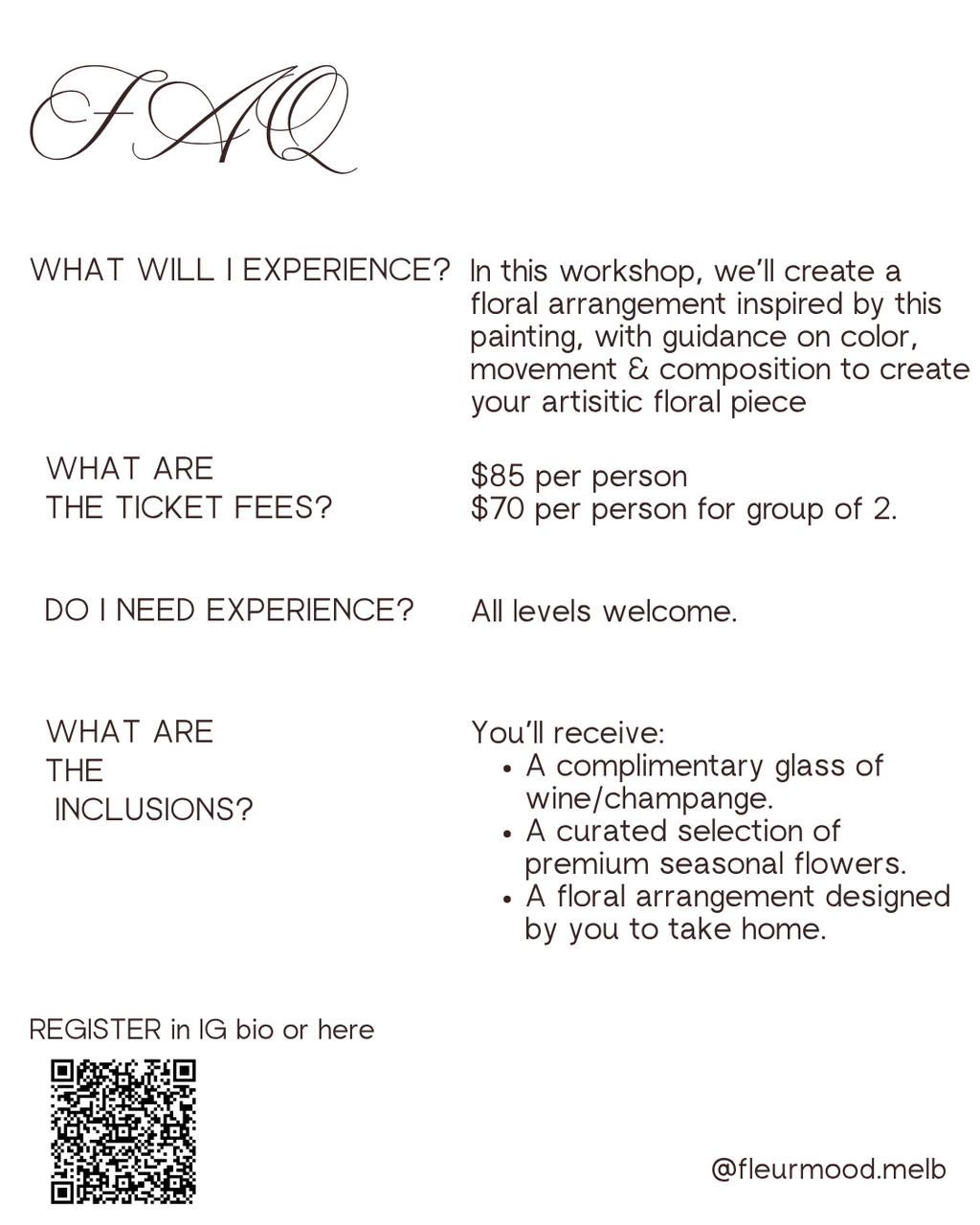 Impressionist Bloom Bouquet Workshop