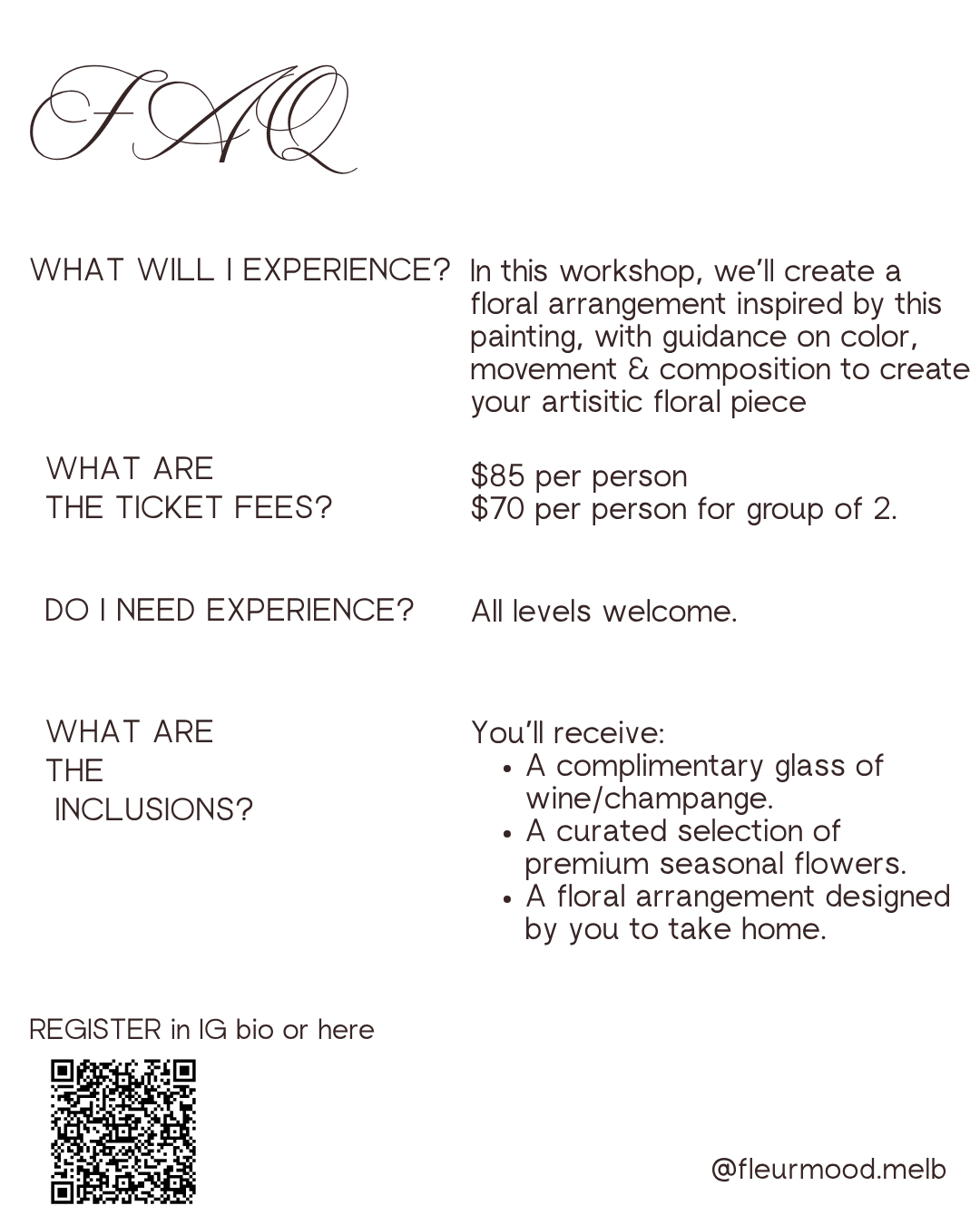 Impressionist Bloom Bouquet Workshop