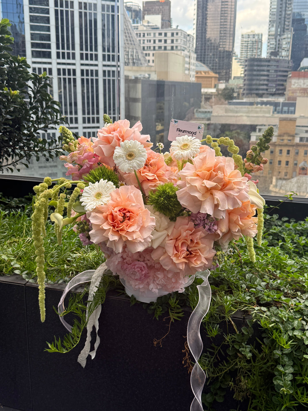 Darling Peach Flower Box