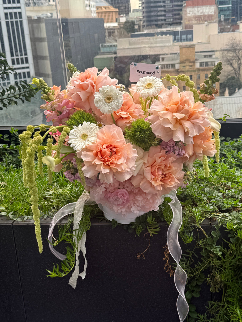 Darling Peach Flower Box