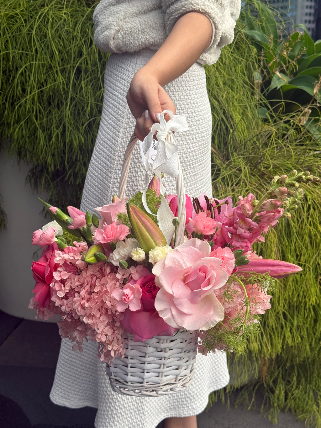 Soft Bloom Reverie Basket